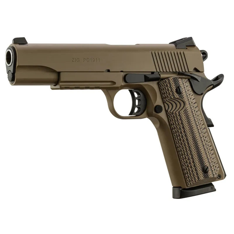 Pistolet TISAS ZIG PC 1911 FDE Cal. 45ACP 5''