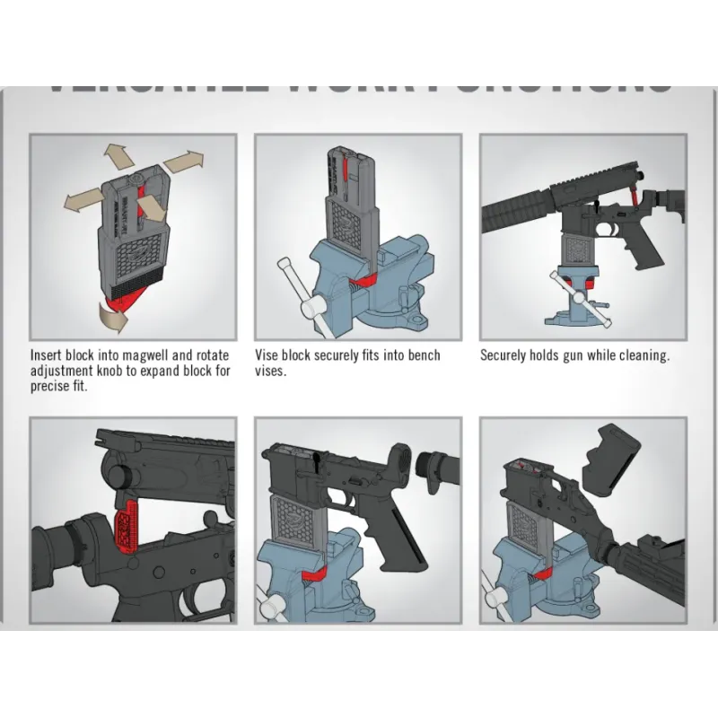 SUPPORT POUR ETAU AR15 SMART-FIT