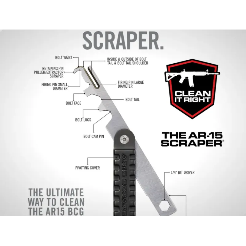 OUTIL DE NETTOYAGE AR15 SCRAPER