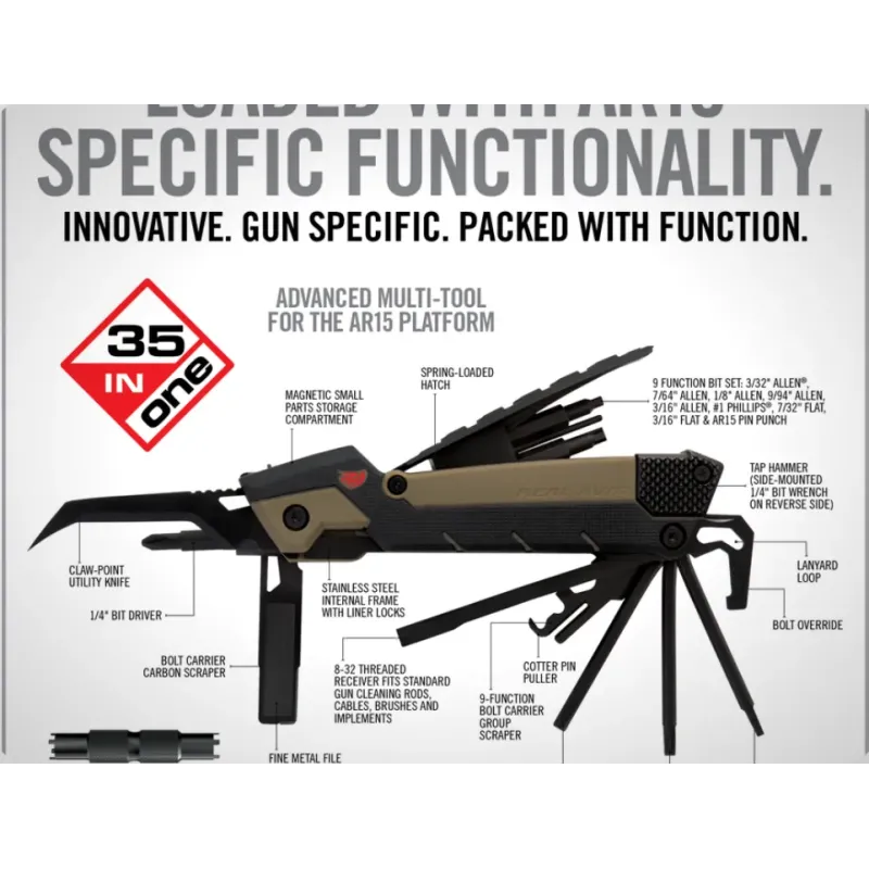 OUTIL MULTIFONCTION PRO AR15 35 EN 1
