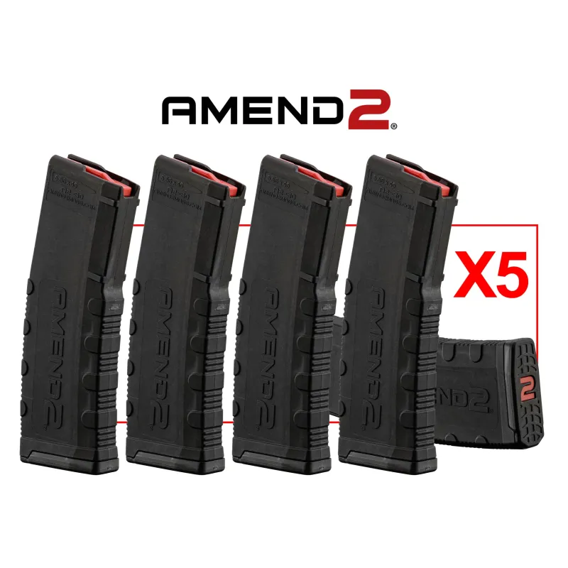 Pack 5 chargeurs AMEND2 30 coups Noir