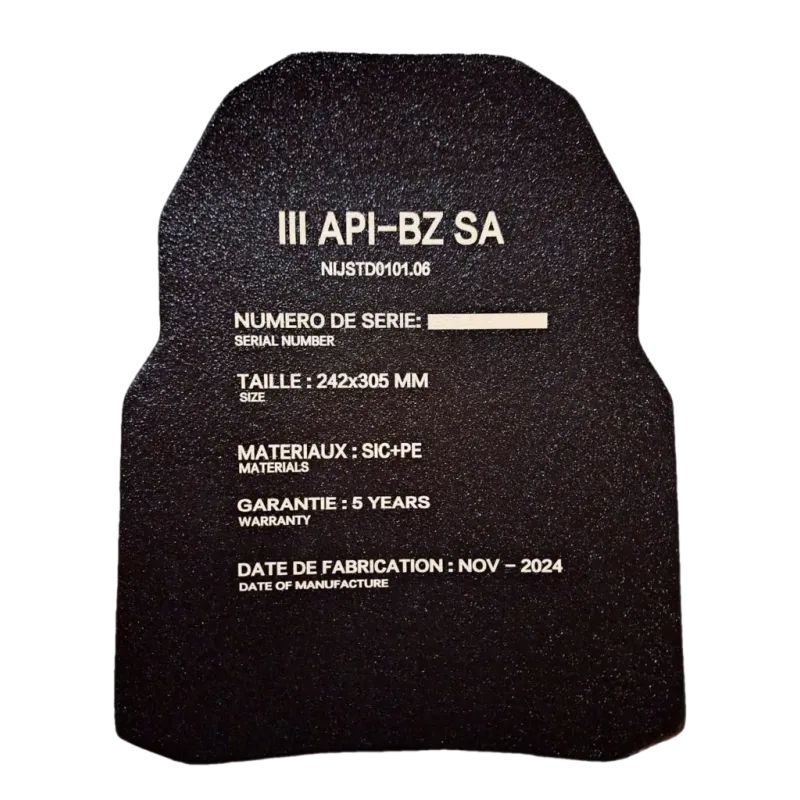Plaque Balistique LORICA V3 Bravo
