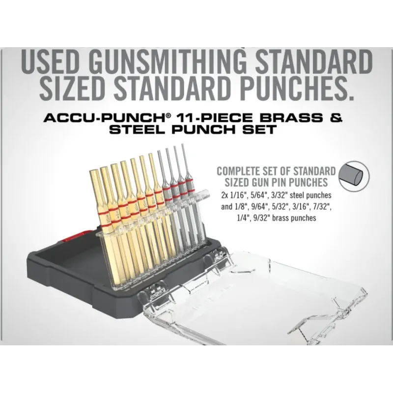 SET STANDARD CHASSE-GOUPILLE 11 PIECES LAITON & ACIER