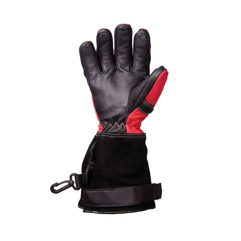 Gant pompier attaque feux cuir rouge ATTACK6PEOM-BSC