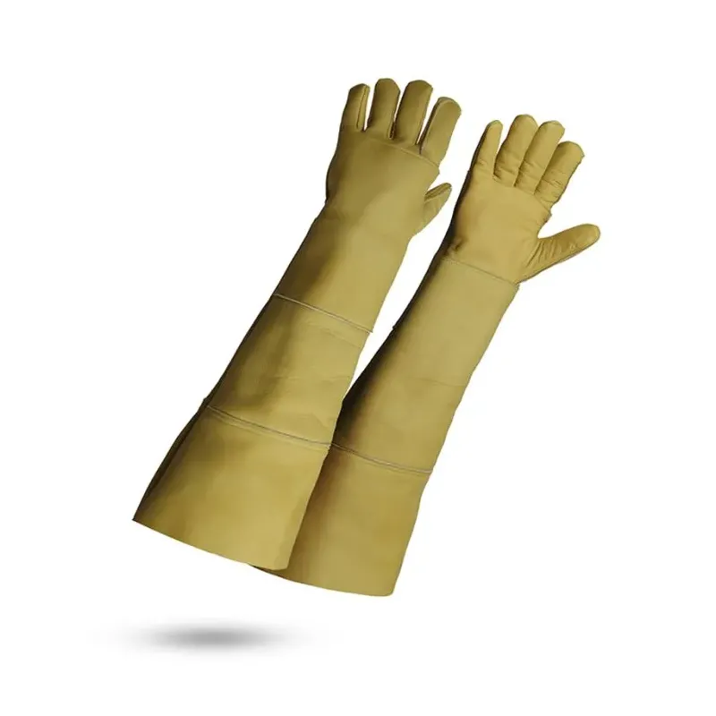 Gant anti-morsure long en cuir, ANIMALYS